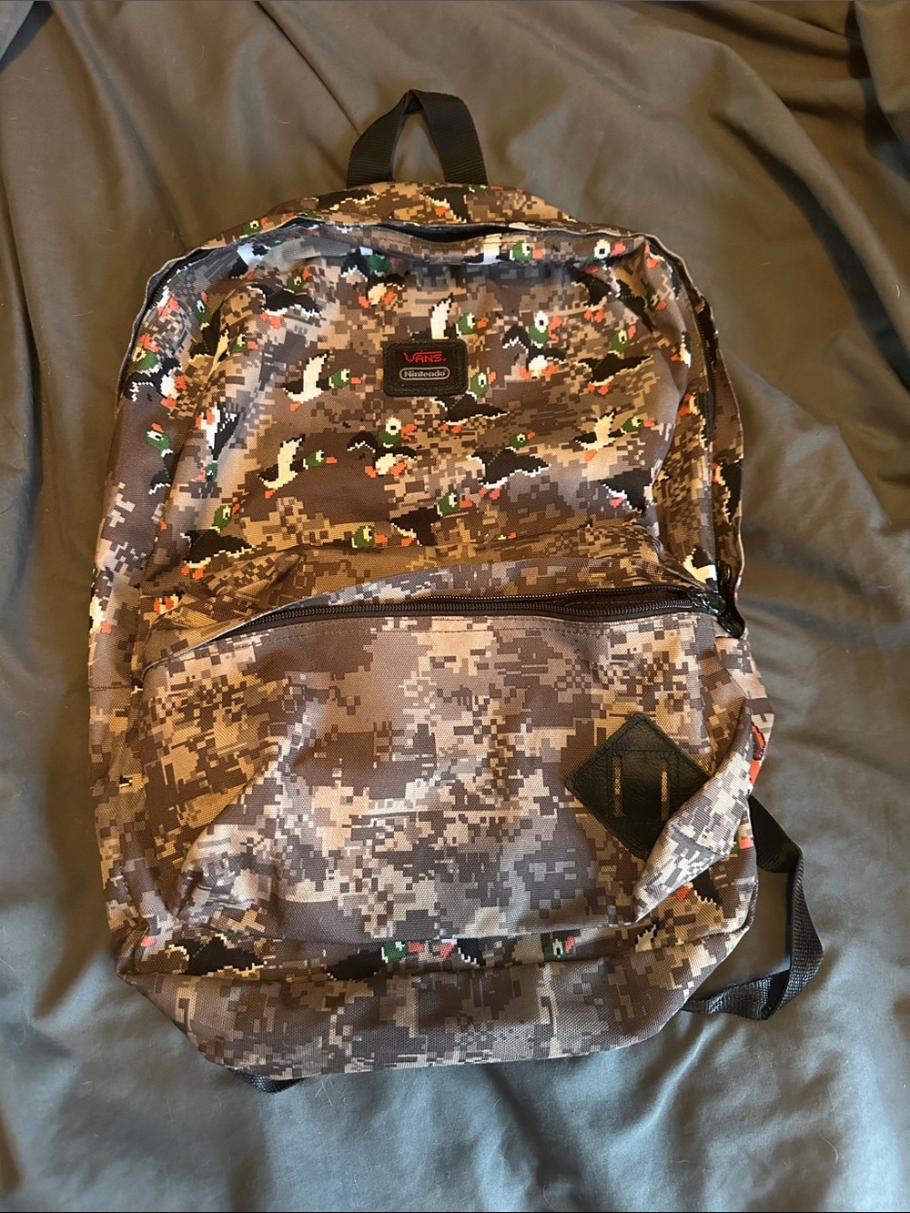 Vans x Nintendo Digital Camo Backpack with Duck Hunt Print -